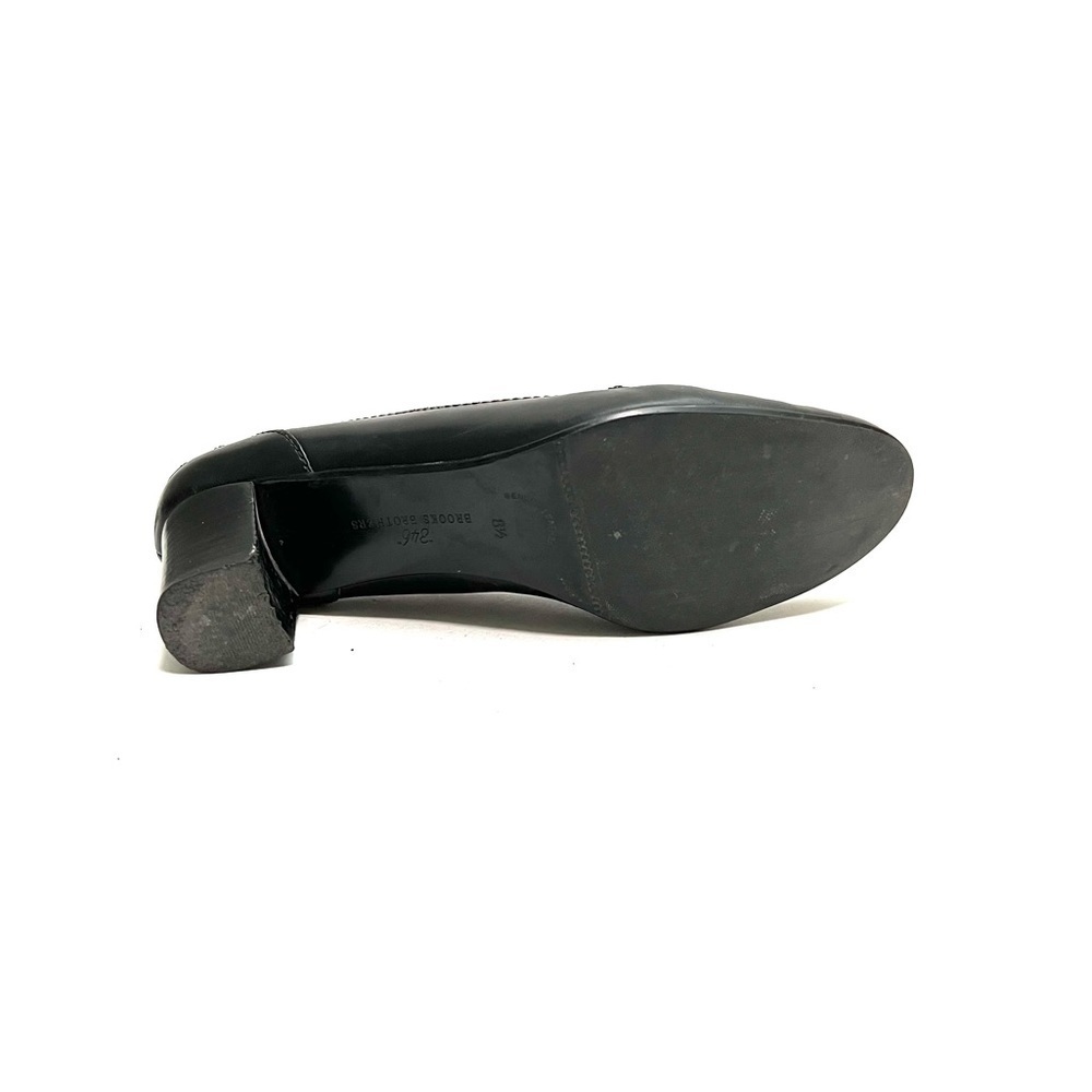 BROOKS BROTHERS | Vintage 1990s black leather penny loafer pumps - Picture 7 of 8